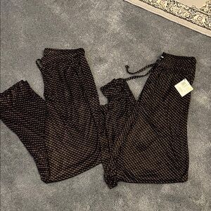 Men’s Joe Boxer Black and Gray Patterned Pants